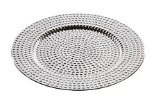 Platzteller Teller ø 33cm Silber lackiert  Dekoteller Event Hammerschlag