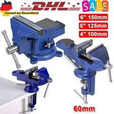 Schwerer Schraubstock 100 125 150mm Amboss Werkbankschraubstock Spannbacken 360°