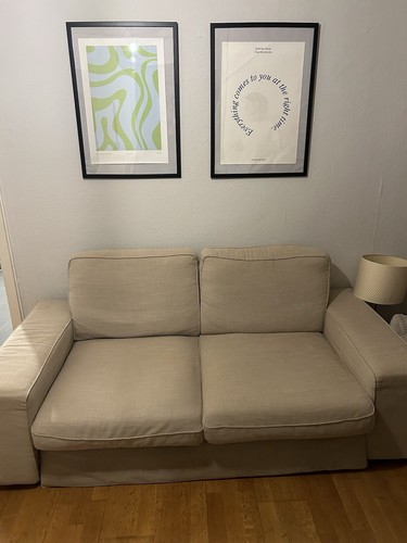 Sofa zweisitzer beige - sofa,