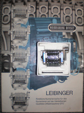 Leibinger Numerierwerk für Heidelberger GTO 3/16 Gothic, Gradsteller vorwärts