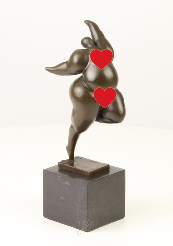 Bronze skulptur stilisiert - bronze,