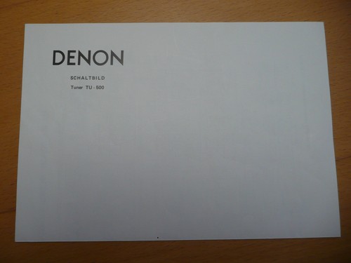 Denon 500 tuner - denon,