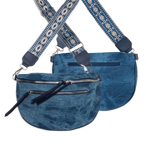 Crossbody bag jeans optik - crossbody,