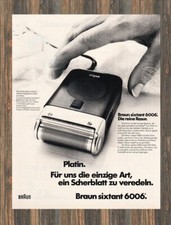 Braun sixtant 6006 - Reklame Werbeanzeige Original-Werbung 1972 (4)