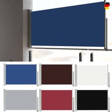 60/80/100/160cm Seitenmarkise Ausziehbar Sichtschutz Windschutz Markise 6 Farben