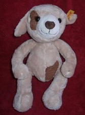 Steiff Hund Bernie ohne Knochen Knopf Fahne 283171 sehr guter Zustand