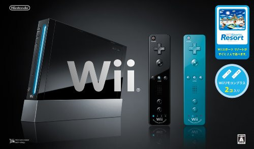 Schwarze wii konsole - schwarze,