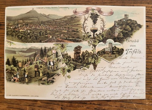 Litho gruss vom - vom, trifels