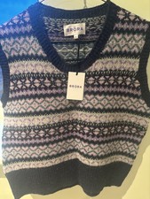 BRORA Fair Isle Wollweste Tank