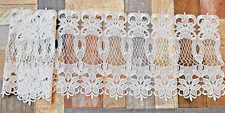 2 x Plauener Spitze Scheibengardine je 105 cm breit x 30 cm hoch