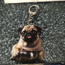 Schlüsselanhänger Mops Hund