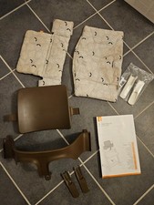 Stokke Baby Set braun inkl. gebrauchtem Polster und im Originalkarton