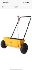 TEXAS Profi Streuwagen XL Salz Rasendünger Rasen 56cm 25l Smart Spreader 200 