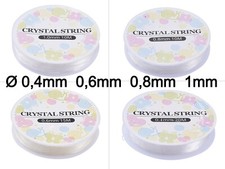 Gummiband elastisch Ø 0,4/0,6/0,8/1mm Nylonfaden Gummifaden transparent rund