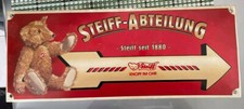 Steiff Emaille-Schild "Steiff-Abteilung"  sehr schöner Zustand Emailschild