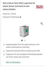 1000l Tank 3 Stück Roth Unitech Lagertank