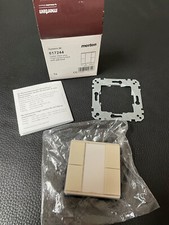 Merten KNX Taster 2-fach plus System M, Cremeweiß, glänzend, 617244