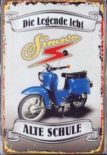 Blechschild "Simson -