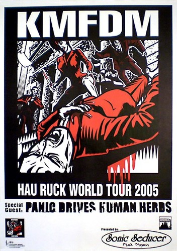 Kmfdm konzertplakat von 2005 - konzertplakat,