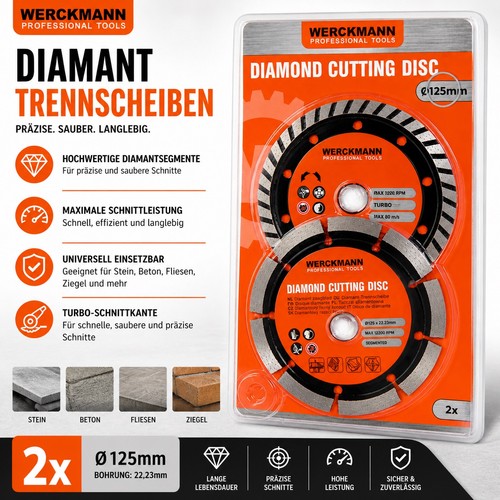 Diamant trennscheibe 125mm - trennscheibe, 2x