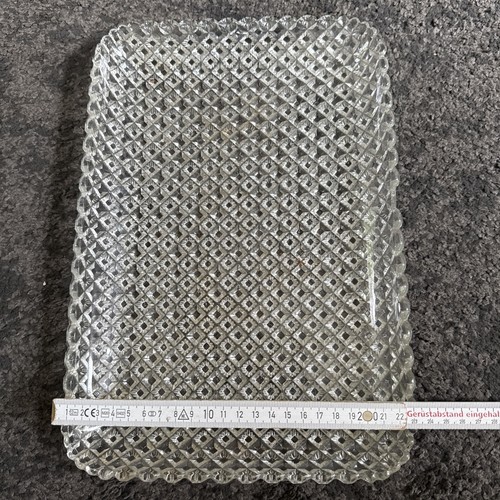 Ddr presskristall glasschale - presskristall,