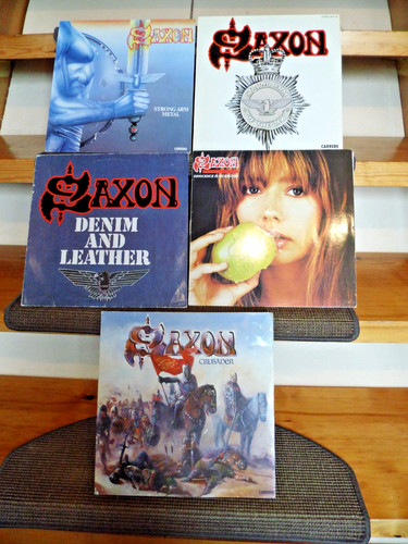 Saxon vinyl album sammlung - 5x,
