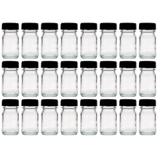 24x 30ml Weithalsglas Glas mit