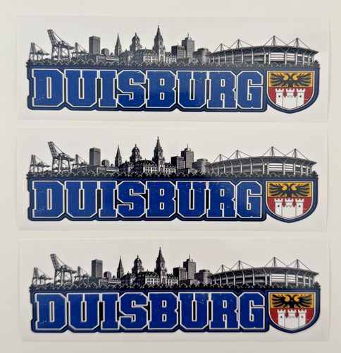 Duisburg skyline aufkleber - duisburg,