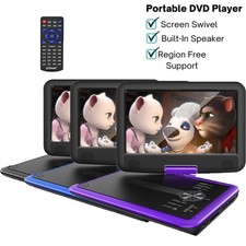 11,5" Tragbarer DVD-Player für Kinder im Auto mit 9,5" HD-Schwenkbildschirm