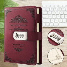 Leder Tagebuch mit Schloss A5