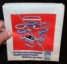 DAIMON Batterien ,ältere Papier Tüte mit Werbung