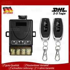 2x Funk Ein -/Ausschalter Fernbedienung 12V 24V 36V 48V DC Lichtschalter Sender