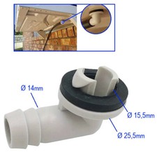 Universal Ersatzteil 15,5mm Wasserablauf Fitting Klimaanlage