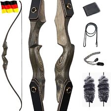 60 Zoll Jagdbogen 30-50lbs Takedown Recurvebogen Rechtshänder Bogenschießen