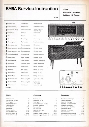 Service manual saba konstanz - ,