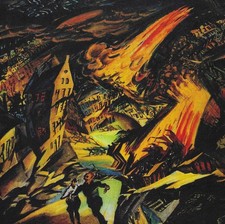 Ludwig Meidner - Apokalyptische Landschaft (Ausschnitt), 1912, 20x20cm, Druck