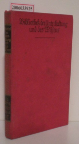 Bibliothek der unterhaltung - bibliothek,