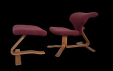  Seltener STOKKE Stuhl Sessel mit Hocker / Design Relax Stokke