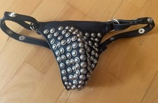 Leder Nieten Jockstrap M