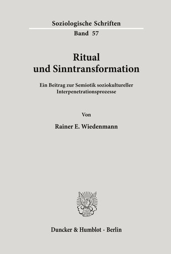 Ritual und sinntransformation - ritual,
