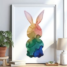 Hase Tier v11 Schablone Malen