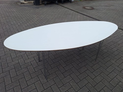 Ovaler tisch 200x81 - ovaler, weiß