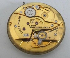 Vintage Lucien Piccard LP 42 17 jewel watch movement  fur Parts (N47) 