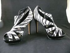 Jumex High Heels Pumps Peep Toes Zebra animal Gr. 39