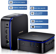 Blackview MP60 Mini PC Windows 11 16GB RAM 512GB SSD/Max2TB Intel 11th Gen N5095