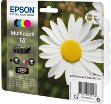 4x Original Epson 18 Tinte Patronen XP102 XP202 XP212 XP215 XP302 XP305 HOME