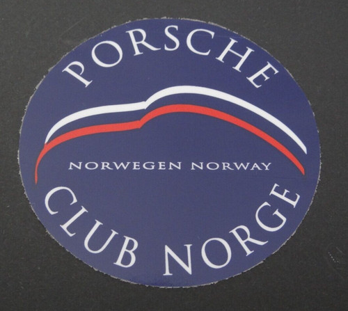 Werbe aufkleber porsche - porsche, club