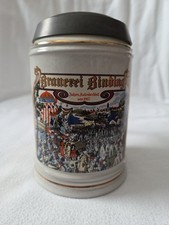 Bierkrug mit zinndeckel - bierkrug,