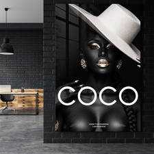 ✅ WANDBILD LUXUS COCO FRAU