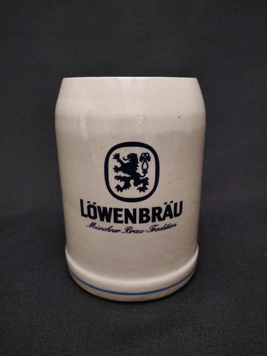 Alter bierkrug löwenbräu - bierkrug,